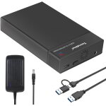 Botier de disque 3, 5 dur externe usb 3. 0 station d'accueil pour 2, 5 3, 5 pouces sata hdd / ssd jusqu'a ...