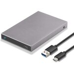 Boîtier de disque dur en aluminium 2, 5 usb c 3. 1 / 3. 2 gen2 6 gbit / s adaptateur de disque dur externe ... Boîtier de disque dur en aluminium 2, 5 usb c 3. 1 / 3. 2 gen2 6 gbit / s adaptateur de disque dur externe ...