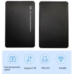 Bo�tier de disque dur externe haute vitesse 450 mo / s, 2 to, 2. 5 pouces, bo�tier de protection pour ...