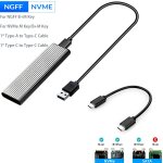 Botier pour disque dur externe m. 2 nvme ngff, adaptateur de type c 3. 1 pour pc, cl m / b, ssd