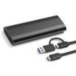 Botier de disque dur externe portable, ssd de protocole m. 2 nvcloser, botier de disque ssd