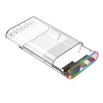 Bo�tier de disque dur externe sata 2, 5  / 3, 5  avec adaptateur haute vitesse rgb