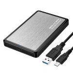 Bo�tier de disque dur externe ssd de type c � usb c pouces, sata, 22 broches, pour ordinateur portable ...