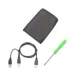 Boitier pour disque dur ide 2. 5  44 pin en aluminium, avec housse, connexion usb 2. 0 en aluminium, ...