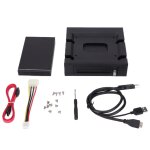 Boitier de disque dur interne externe double multifonction, installation gratuite, bonne dissipation ... Boitier de disque dur interne externe double multifonction, installation gratuite, bonne dissipation ...