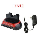 Botier pour disque dur interne hdd, station d'accueil, usb2. 0  2. 5 3. 5 pouces sata ide, double emplacemen ...