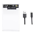 Botier de disque dur mobile mcanique  semi - conducteurs sata transparent protg en criture 2, 5 ...