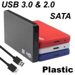 Botier de disque dur en plastique usb 3. 0 / 2. 0 sata 2. 5 pouces 2. 5  port srie botier de disque ...
