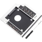 Boîtier pour disque dur sata 12, 7 mm - universel - pour ordinateur portable cd / dvd - rom - baie optique ... Boîtier pour disque dur sata 12, 7 mm - universel - pour ordinateur portable cd / dvd - rom - baie optique ...