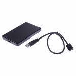 Bo�tier pour disque dur sata hd 2. 5 pouces, interface usb 3. 0, super haute vitesse, caddie avec c�ble ...