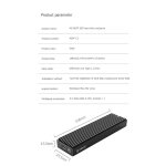 Bo�tier de disque dur ssd m. 2 ngff / nvme de type c, 5gbps / 10gbps pour 2260 2280