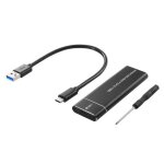 Botier pour disque dur ssd nvme m. 2, 10gbps, usb 3. 1, type - c, avec pochette pour cble usb, nouveau ...