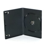 Boitier pour dvd single noir 14mm 100 unités Boitier pour dvd single noir 14mm 100 unités