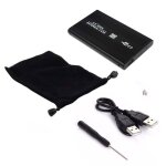 Bo�tier mince pour disque dur externe sata usb 2. 5, 2. 0 pouces, avec c�ble et pochette, nouveau