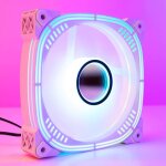 Botier d'ordinateur ventilateur 120mm, lampe colore rvb 6 broches, refroidisseur, silencieux, chssis ...
