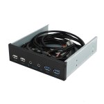 Botier de pc de bureau 5. 25 pouces, panneau avant interne hub usb 2 ports usb 3. 0 et 2 ports usb 2. ...