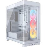 Boitier pc - corsair - frame 4500x lx - r rgb tempered glass mid - tower - 2 radiateurs - blanc