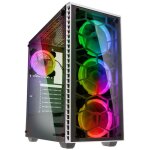Boitier pc grand - tour atx kolink observatory rgb avec panneaux vitrs - blanc