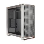 Boitier pc grand tour e - atx inwin dubili diy avec panneau vitr - argent / orange