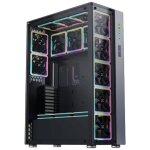 Boitier pc grand tour e - atx xigmatek elysium ii avec panneaux vitrés - noir / gris Boitier pc grand tour e - atx xigmatek elysium ii avec panneaux vitrés - noir / gris