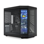 Botier pc - hyte - y70 touch infinite atx - noir - panneau en verre - multiples ports usb