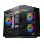 Boitier pc mini tour micro atx xigmatek cubi m rgb avec panneaux vitr�s - noir