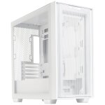 Boitier pc moyen tour atx asus a21 avec panneaux vitr�s - blanc