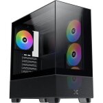Boitier pc moyen tour e - atx xigmatek endorphin air v2 rgb avec panneaux vitrs - noir