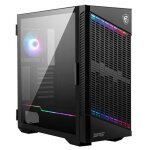 Boitier pc moyen tour e - atx msi mpg velox 100p airflow rgb avec panneau vitr - noir