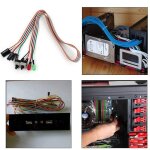 Botier pc rouge vert lampe a led atx alimentation rinitialisation hdd commutateur mener 20