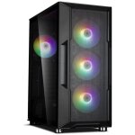 Boitier pc moyen tour atx zalman i3 neo rgb avec panneau vitr - noir