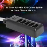 Boîtier de refroidisseur rgb portable 1 à 5 ventilateurs, châssis séparateur 12v cpu 4pin pour l'entretien ... Boîtier de refroidisseur rgb portable 1 à 5 ventilateurs, châssis séparateur 12v cpu 4pin pour l'entretien ...