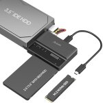 Boitier ssd ide m2 nvme et hdd & ssd adaptateur, 10gbps usb type c vers m. 2 & sata3 & ide adaptateur ...