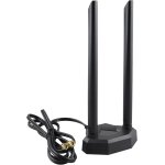 Boobrie antenne wifi 2. 4ghz / 5. 8ghz omnidirectionnelle base magntique puissante avec cble d'extension ...