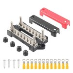 Bornier de distribution de terre / alimentation 12 v, jeu de barres omnibus de batterie (max. 300 v ca ...