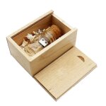 Bouteille en verre jaster avec bouchon en li�ge et cl� usb (transparente) 4 go, 8 go, 16 go, 32 go, 64 ...