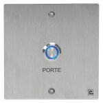 Bouton poussoir no / nf sur plaque inox - heracles - pl80nfl