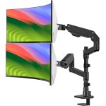 Bras vertical double ecran pour 2 ecrans de 34 a 57  avec m�t de 40 cm, support double moniteur robuste ...