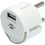 Brennenstuhl - adaptateur pour port usb 2, 4a blanc