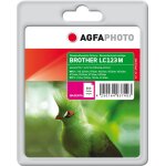 Compatible avec brother lc - 123 (lc123m) agfa photo apb123md cartouche d'encre magenta