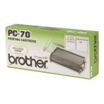 Brother pc70 - 1 - noir - ruban d'impression - pour fax - t72, t74, t76, t78, t82, t84 Brother pc70 - 1 - noir - ruban d'impression - pour fax - t72, t74, t76, t78, t82, t84
