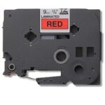 Brother - noir sur rouge - rouleau (0, 9 cm x 8 m) 1 cassette(s) ruban lamin� - pour p - touch pt - 1010, ...