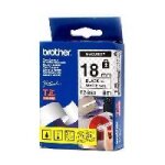 Brother - noir, blanc - rouleau (1, 8 cm) 1 cassette(s) ruban de s�curit� - pour p - touch pt - 1650, ...