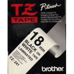 Brother - noir sur blanc - rouleau (1, 8 cm x 8 m) ruban lamin� - pour p - touch pt - 1650, 18, 1830, ...