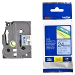 Brother tze - 551 - noir sur bleu - rouleau (2, 4 cm) 1 cassette(s) ruban lamin - pour brother pt - ...