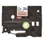 Brother tze - b31 - noir sur orange fluorescent - rouleau (1, 2 cm x 5 m) 1 cassette(s) ruban lamin ...