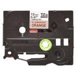 Brother tze - b31 - noir sur orange fluorescent - rouleau (1, 2 cm x 5 m) 1 cassette(s) ruban lamin� ...