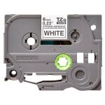 Brother tze - s211 - adh�sif extra fort - noir sur blanc - rouleau (0, 6 cm x 8 m) 1 cassette(s) ruban ...