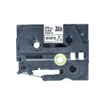 Brother tze - r251 - satin - noir sur blanc - rouleau (2, 4 cm x 4 m) 1 cassette(s) bande de ruban - ...