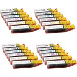 Bubprint 24er jeu cartouche d'encre imprimante compatible avec canon pixma mx925 ip7250 mg5650 mx725 ...